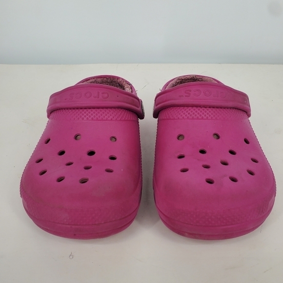 Crocs Classic Fleece Lined Clogs Size 4 Men 6 Women Shoes Rose Pink - Picture 6 of 8